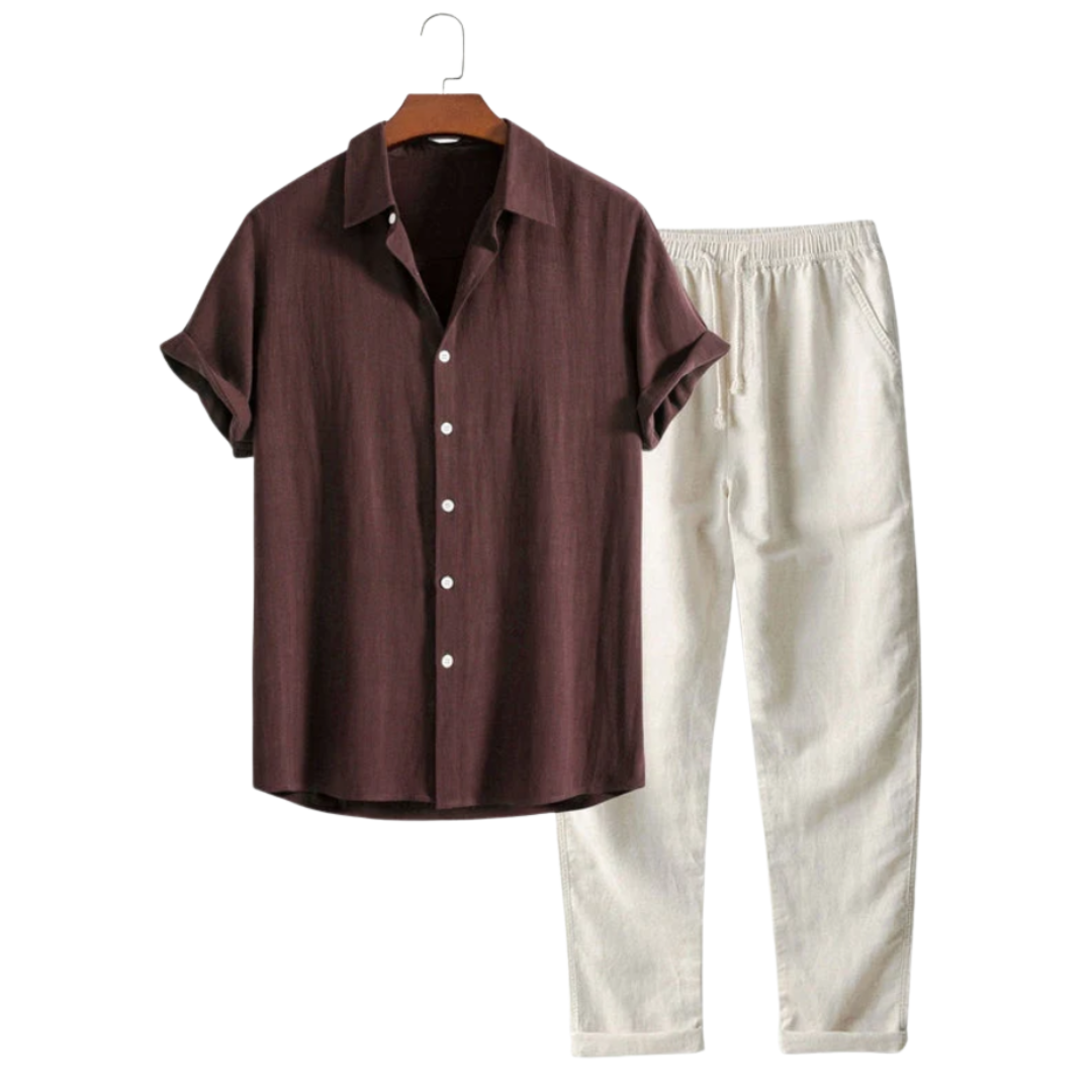 Linen Shirt & Trousers Set – Breathable, Stylish & Perfect for Summer
