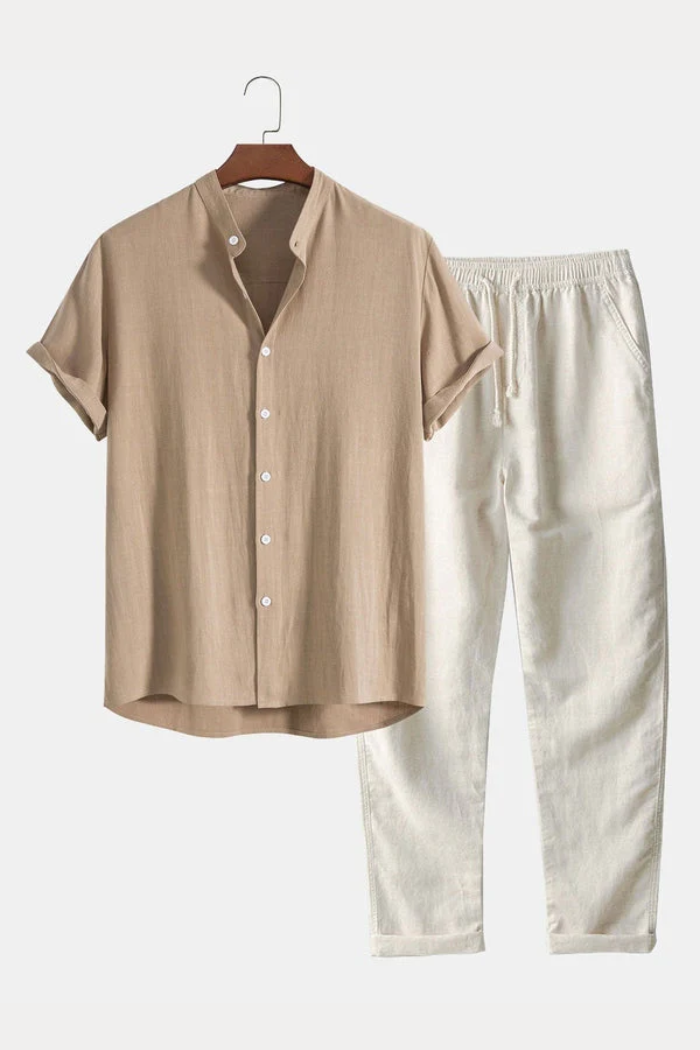 Linen Shirt & Trousers Set – Breathable, Stylish & Perfect for Summer