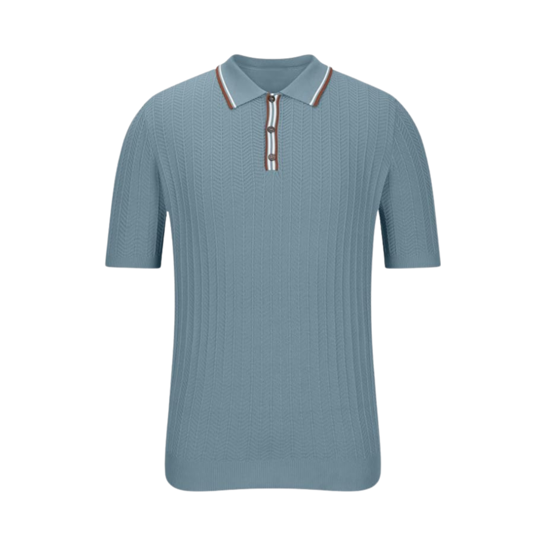 Men's Classic Knit Polo Shirt – Timeless Style & Comfort