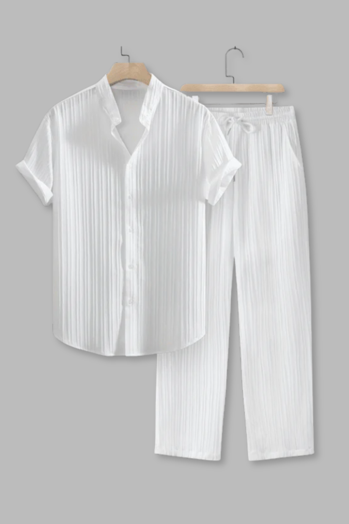 Lightweight Linen Lounge Set for Men – Comfortable Summer Outfit for Home or Travel