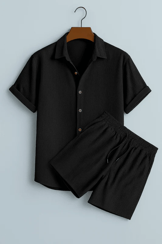 Solaro Summer Set – Lightweight 2-Piece Outfit with Top & Shorts for Men