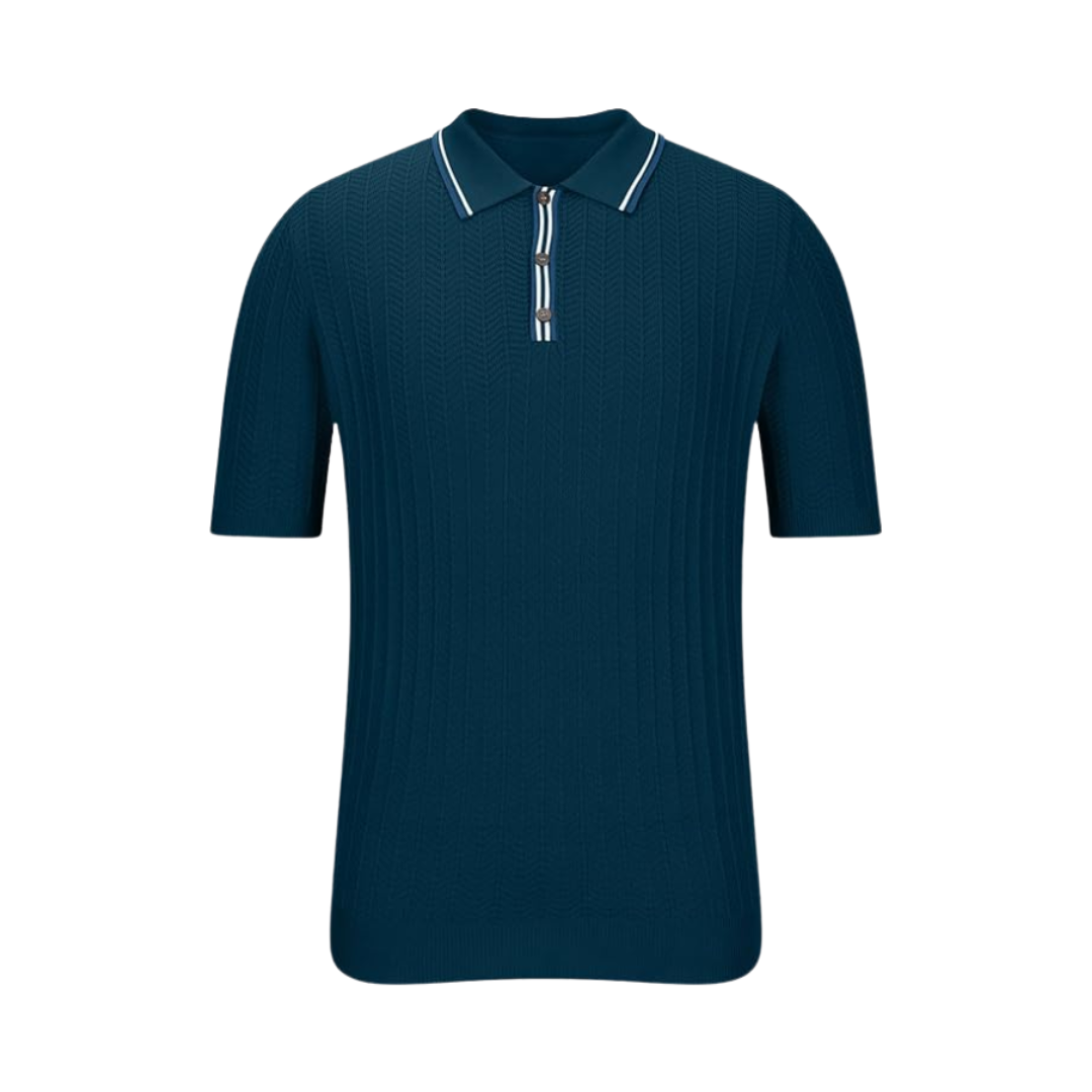 Men's Classic Knit Polo Shirt – Timeless Style & Comfort