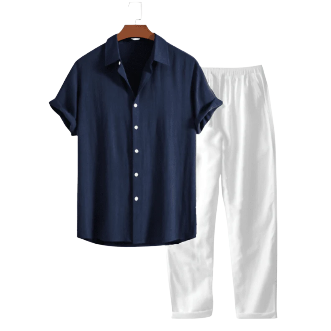 Linen Shirt & Trousers Set – Breathable, Stylish & Perfect for Summer