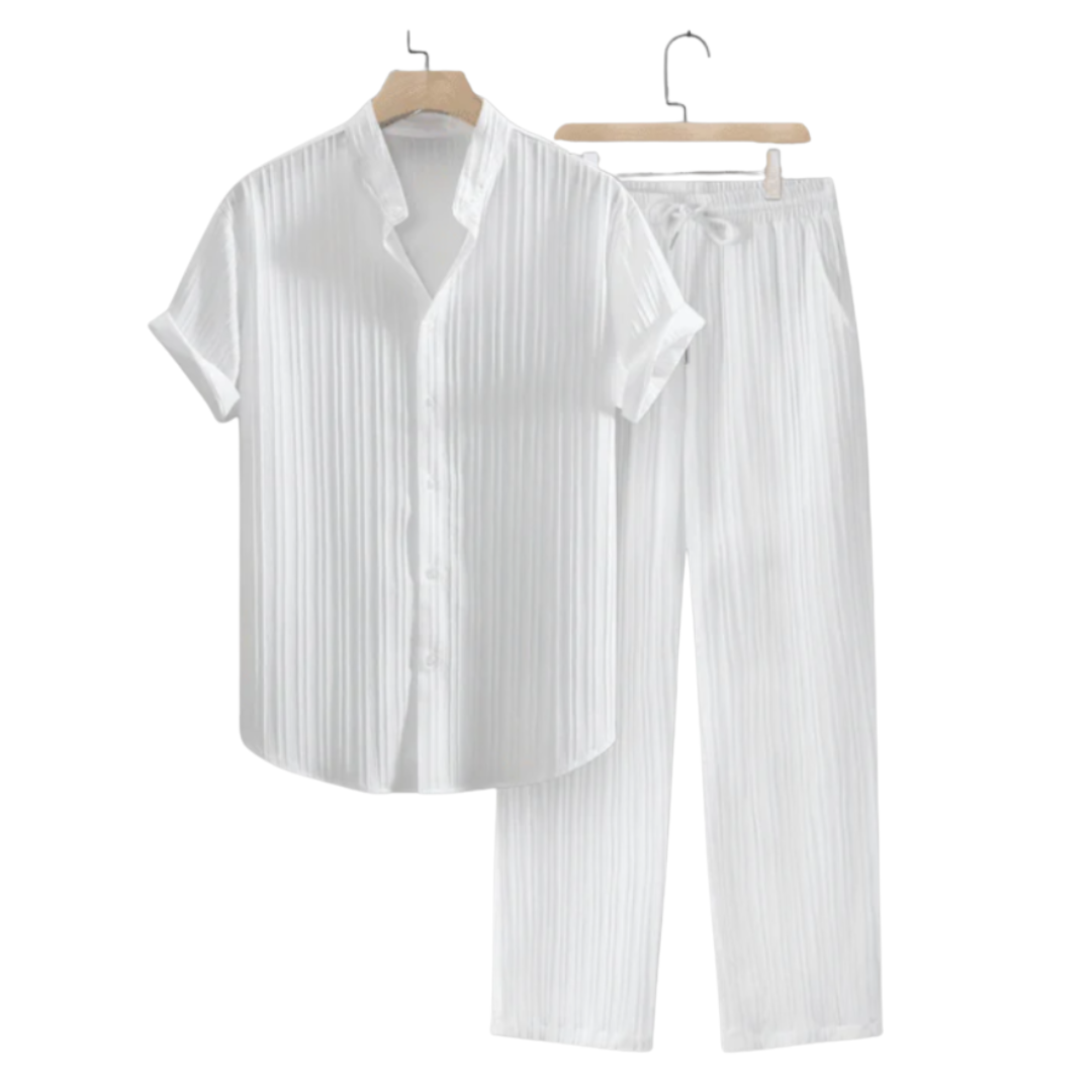Lightweight Linen Lounge Set for Men – Comfortable Summer Outfit for Home or Travel